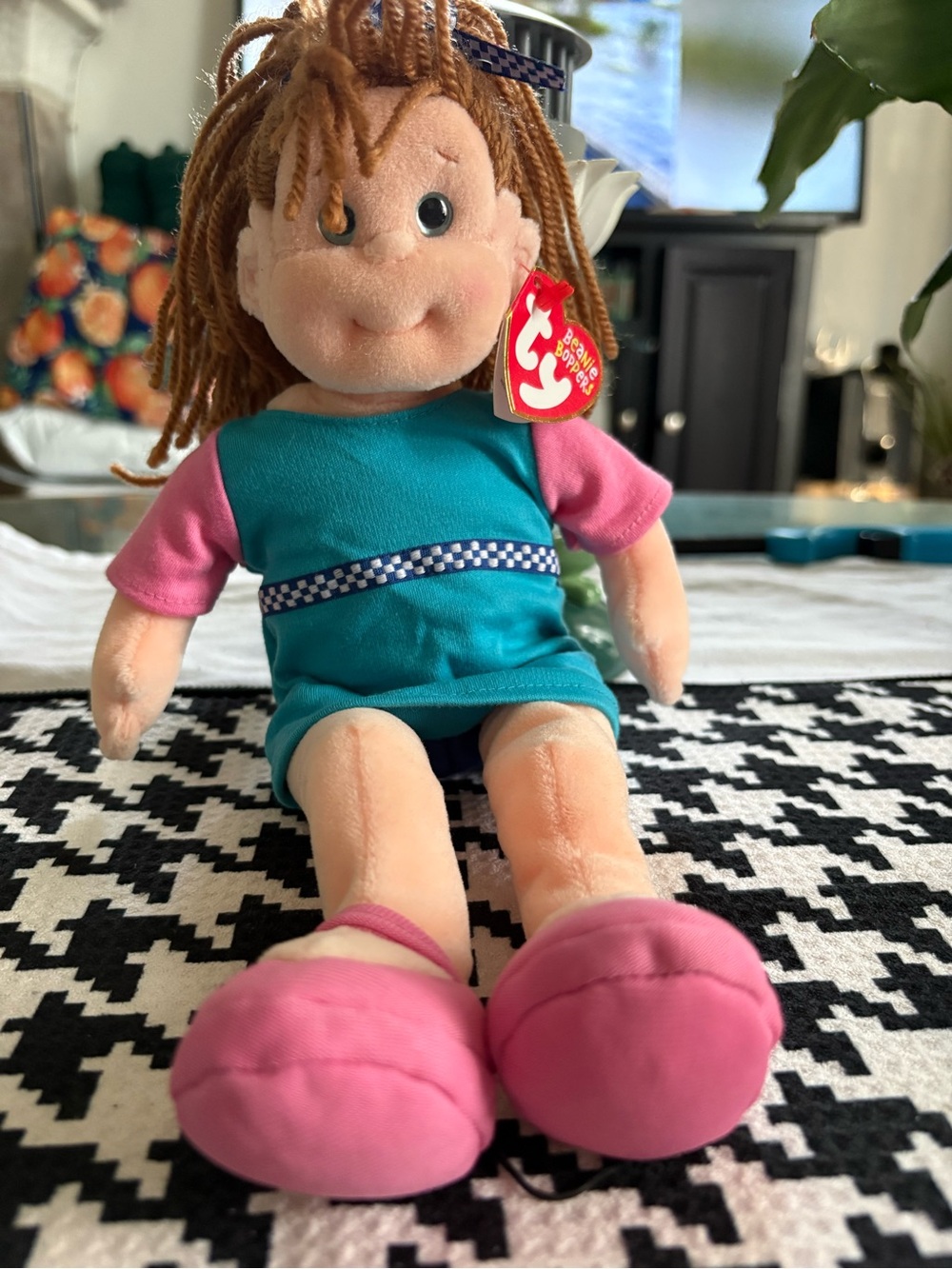 vintage Ty Beanie Boppers "Bubbly Betty" plush dol